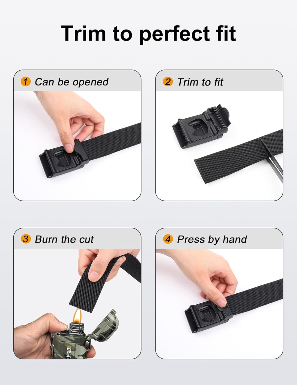 JUKMO - Cinturón táctico elástico para hombres, cinturón rigger mil...