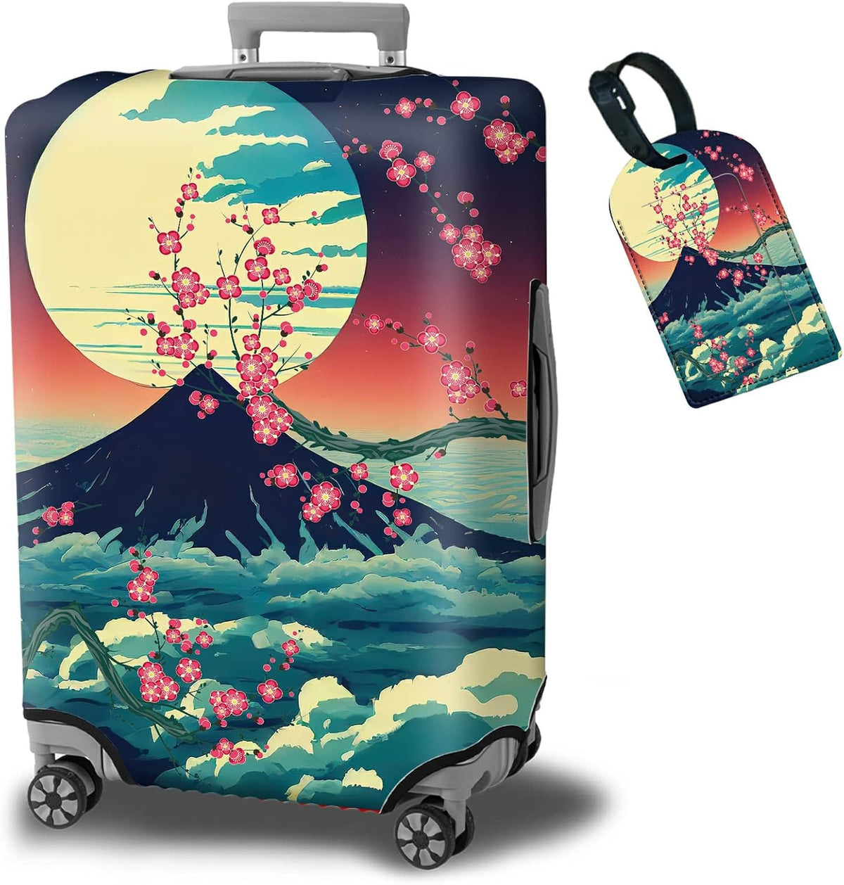 BWEGRHE Funda protectora de maleta más 1 etiqueta de equipaje adecu...