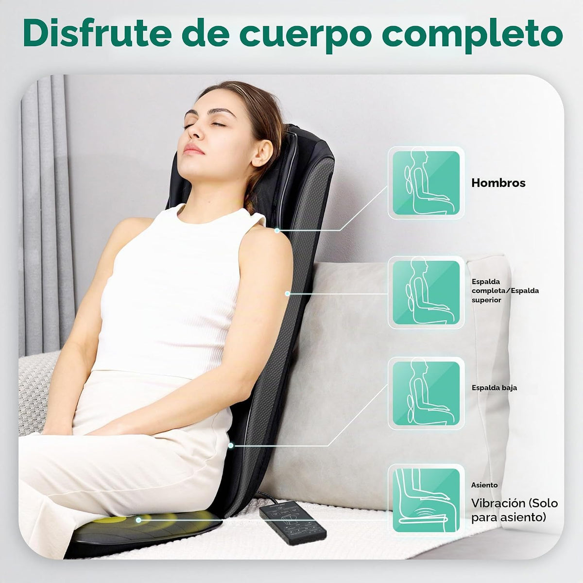 Snailax Masajeador Shiatsu de espalda y cuello 2026 con calor, almo...