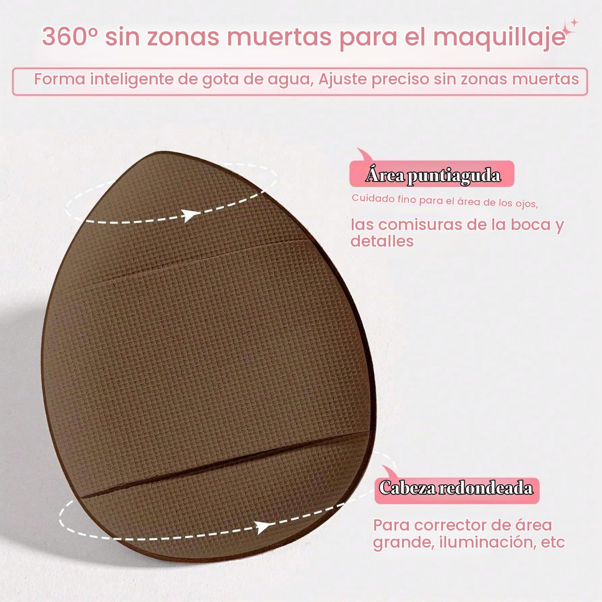 HGHDBT Juego de 44 brochas de maquillaje marrón, kit de maquillaje...