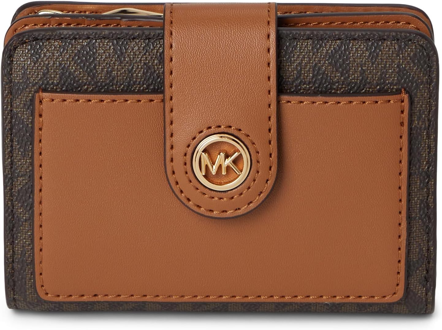 Michael Kors Mk Charm Small Tab Cartera compacta con bolsillo para...