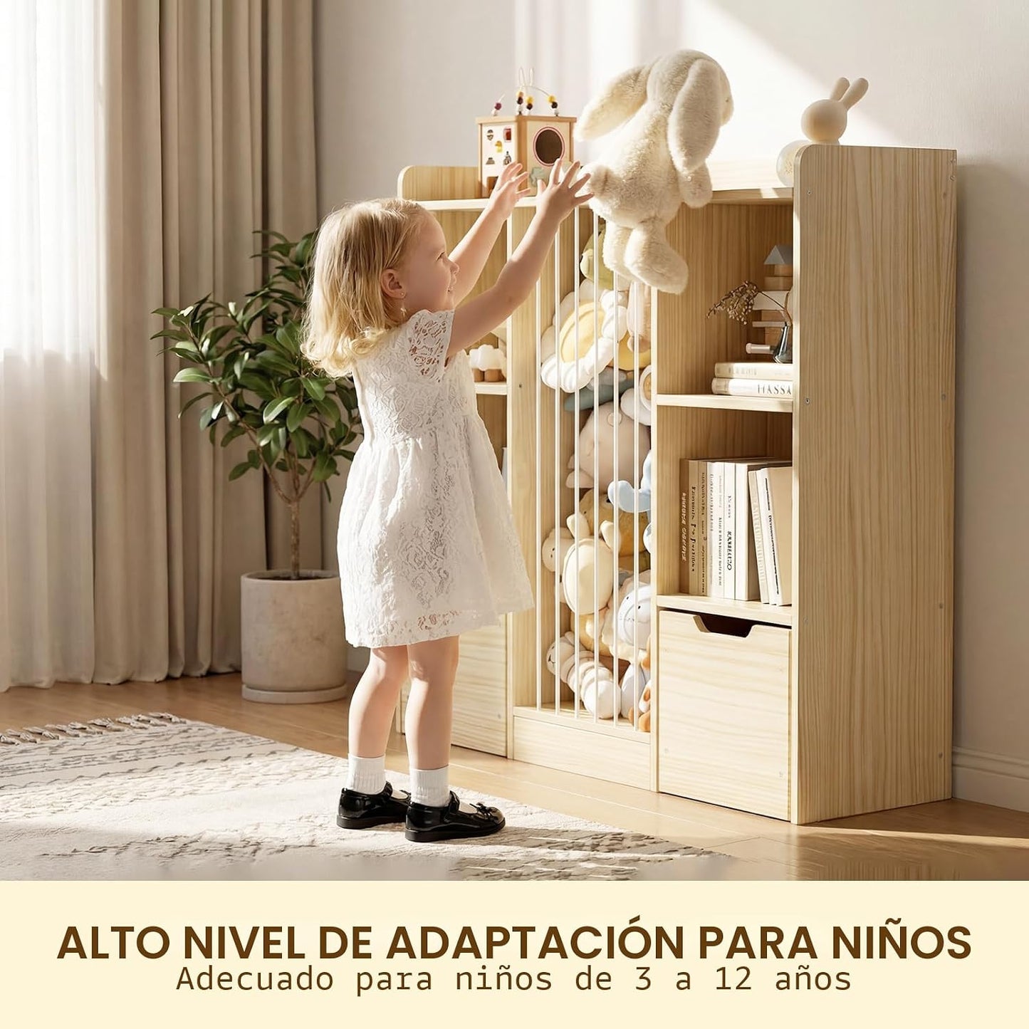 Organizador de almacenamiento de juguetes con almacenamiento de ani...