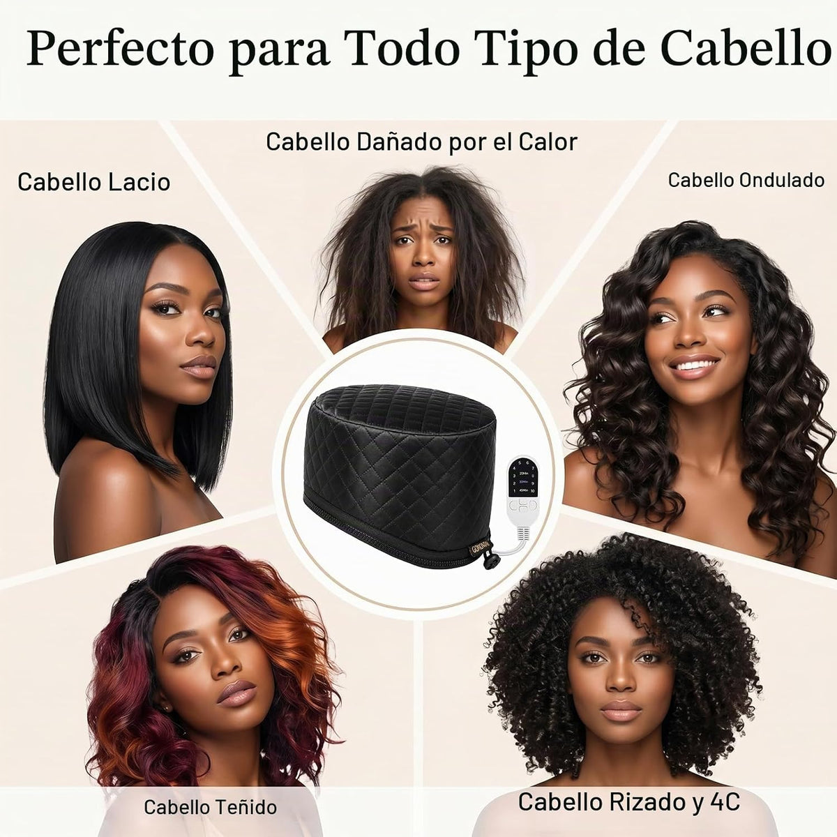 GOMONTAY - Gorro de tratamiento térmico para acondicionamiento prof...