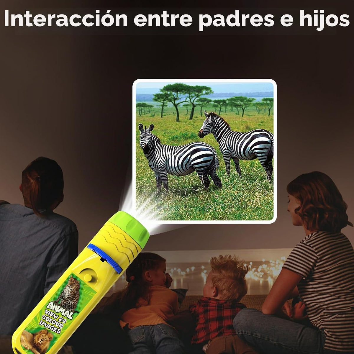 Pup Go 2 en 1 dinosaurio y animal proyector linterna juguete para n...