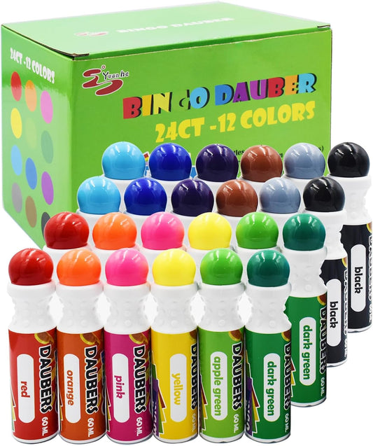 Yuanhe Bingo Daubers - Marcadores de puntos de colores mixtos, jueg...