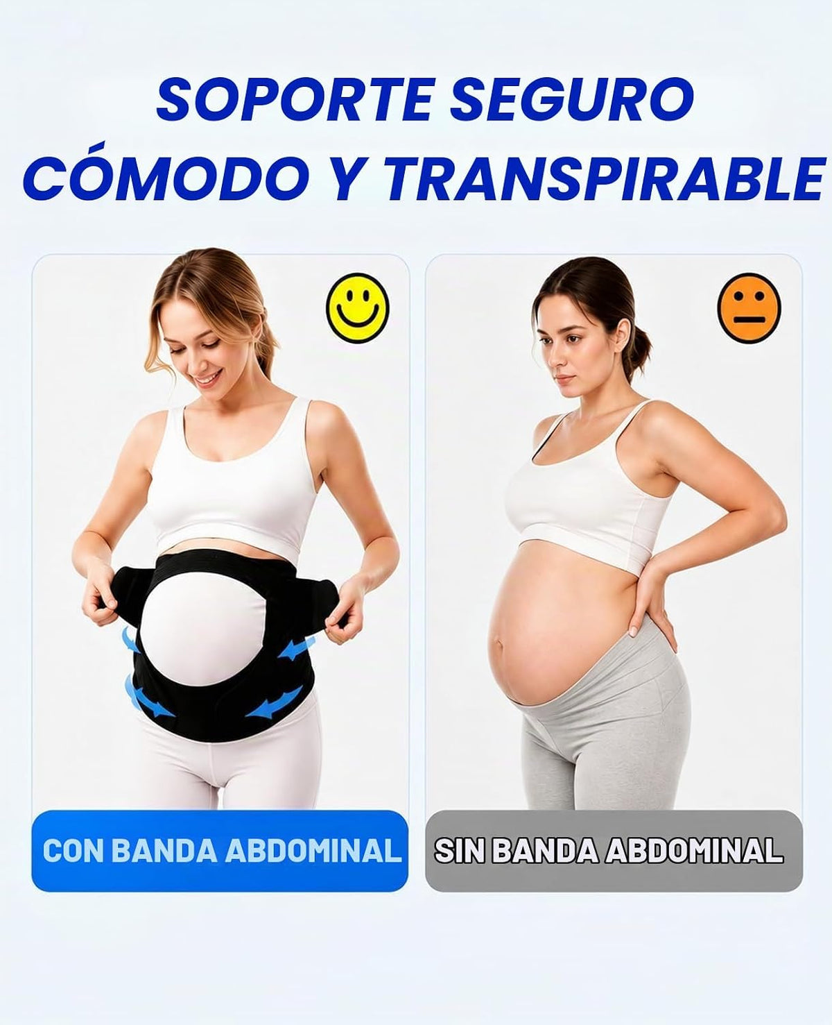 cauzyart Banda de vientre de maternidad para mujeres embarazadas, c...