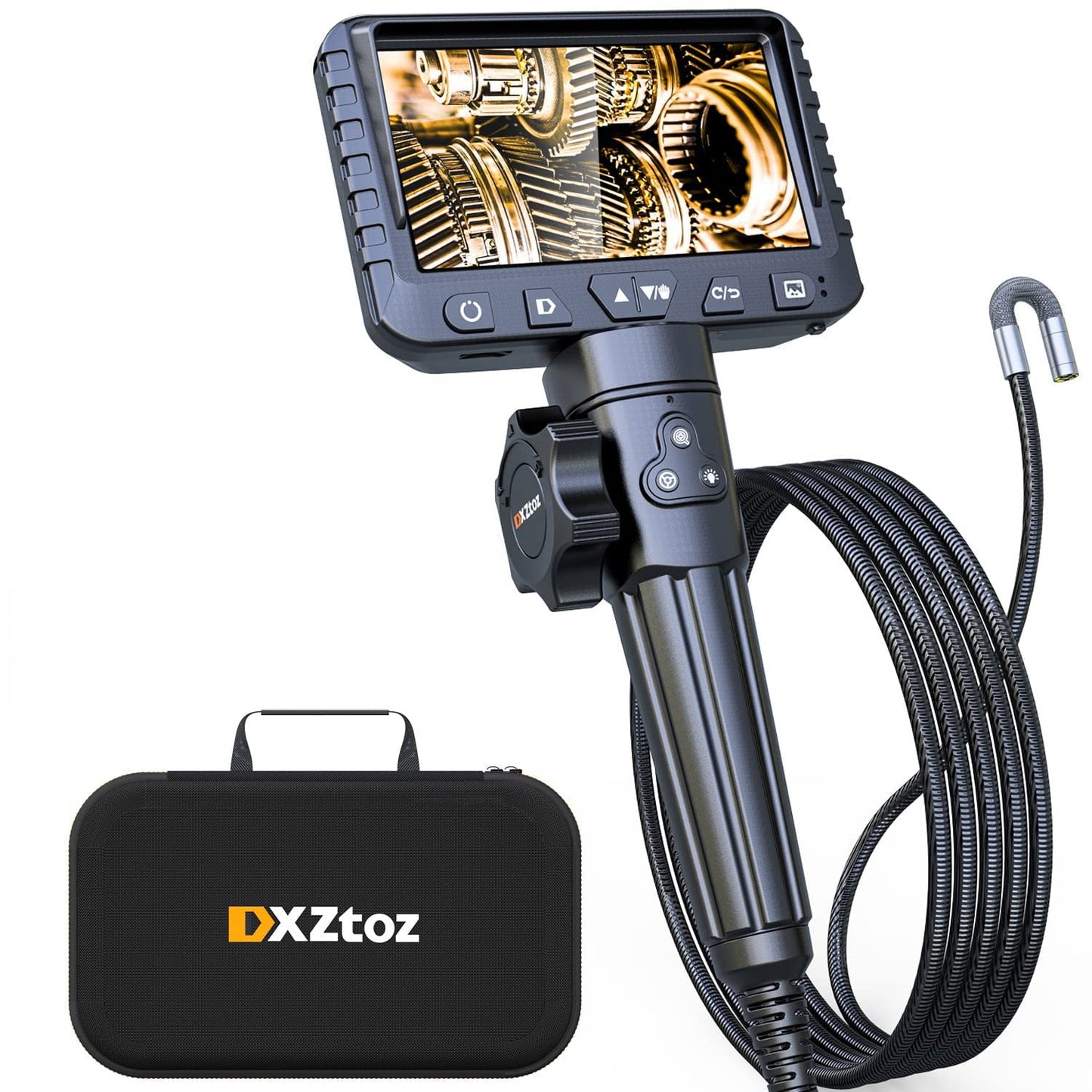 DXZtoz Boroscopio Articulado de Dos Vías, Endoscopio Industrial con...
