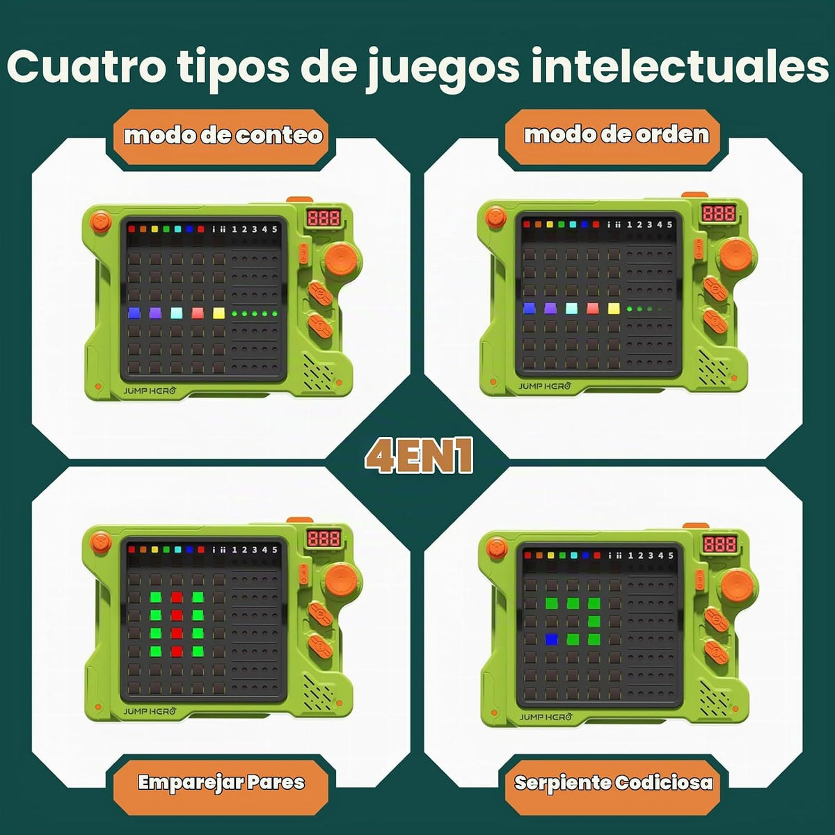 Super Decodificador, Juego de Rompecabezas 4 en 1 Descifrador de Có...