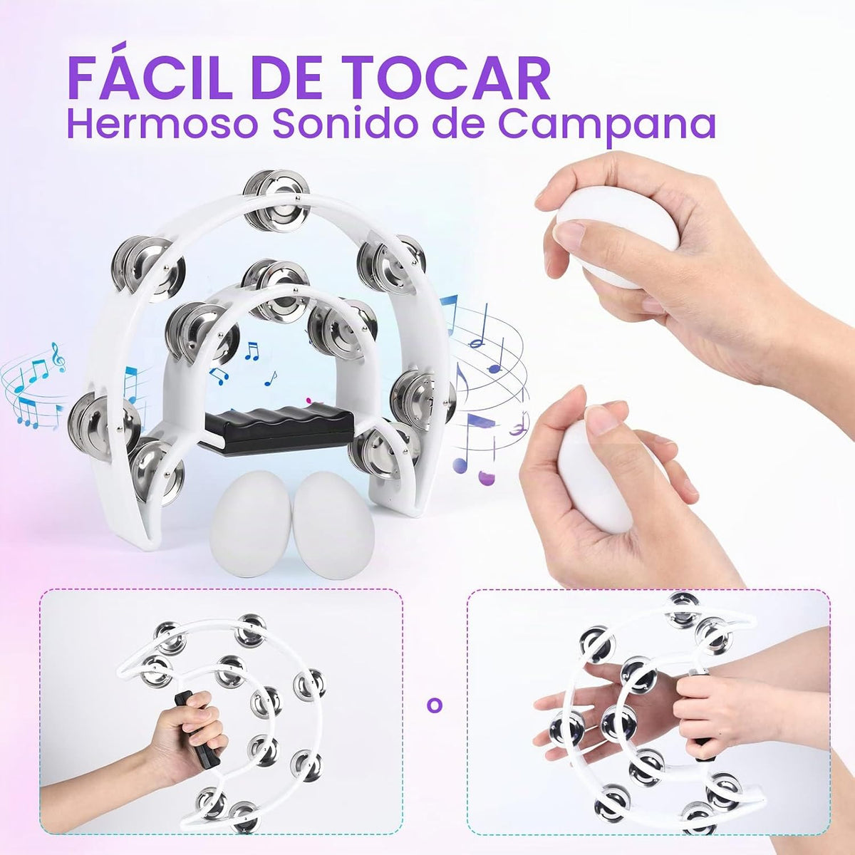 Pandereta instrumento musical para iglesia de adultos, panderetas d...