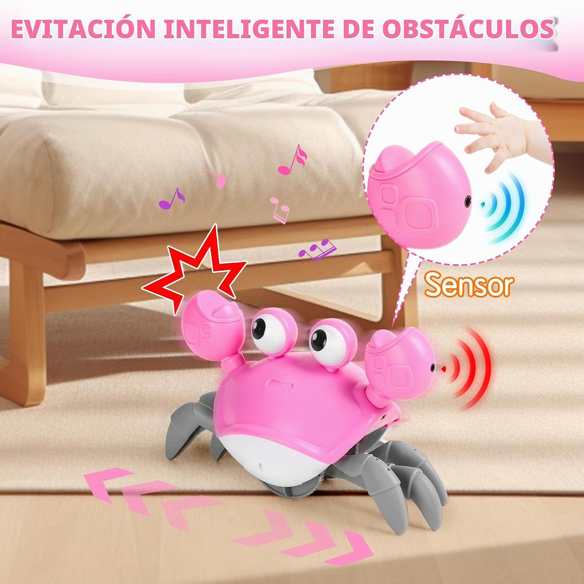 Juguete de Cangrejo Gateador para Bebé Niña: Juguetes de Tiempo Boc...