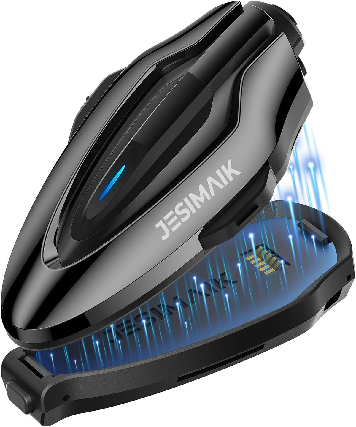 JESIMAIK Auriculares Bluetooth H6 para casco de motocicleta, sistem...