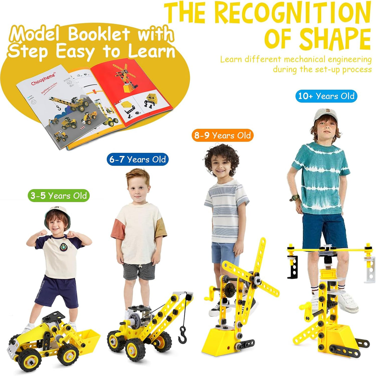 Choopheme 10 en 1 Juguetes STEM para niños de 5 6 7 8 9+ años, kit...