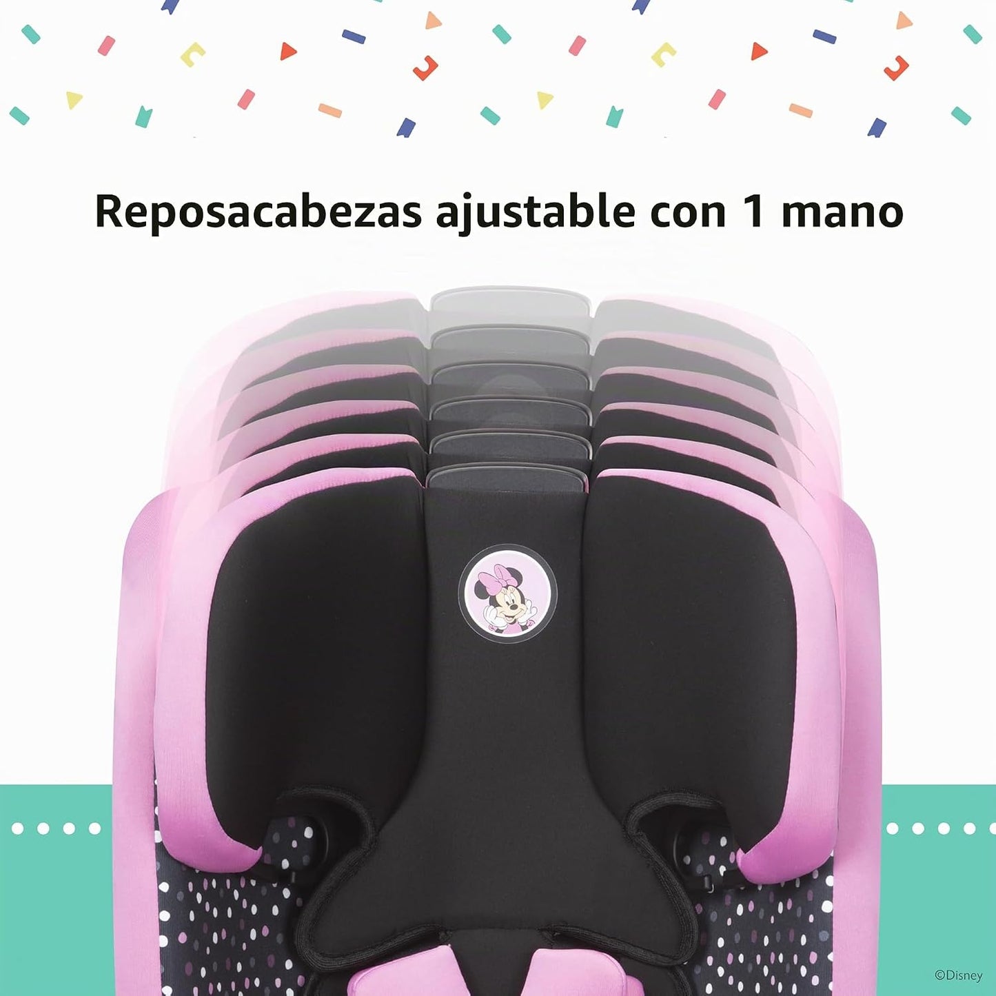 Disney Baby MagicSquad - Asiento de coche con arnés 3 en 1, Mickey...
