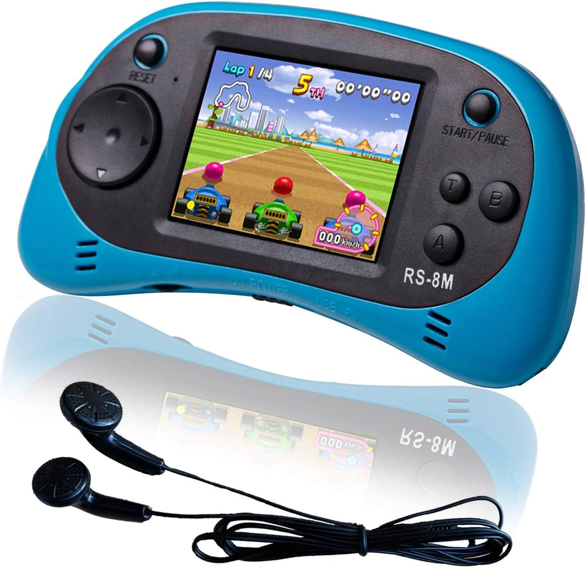 EASEGMER Juegos electrónicos portátiles de 16 bits para niños con 2...