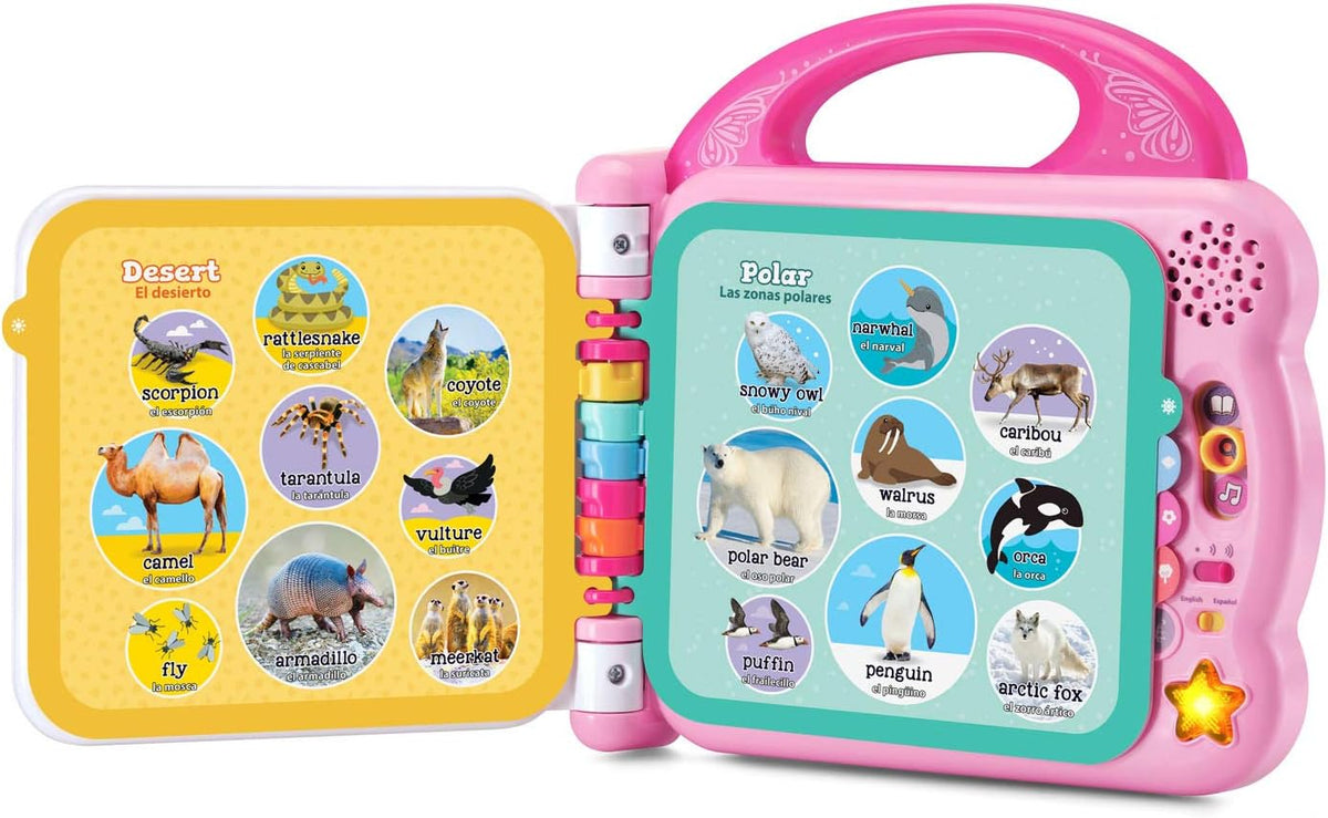 LeapFrog - Libro de 100 animales (Empaque libre de frustración), Rosa