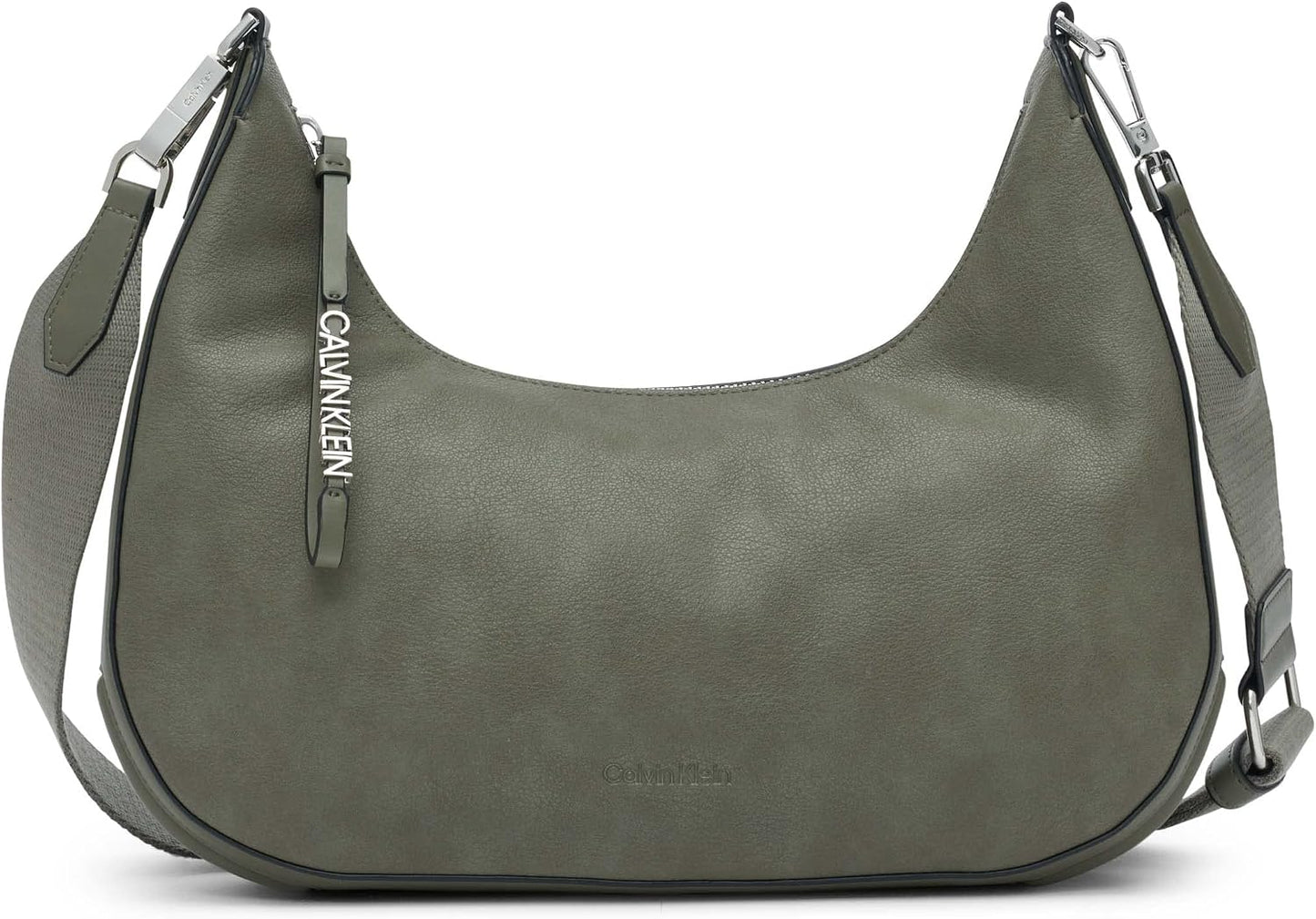 Calvin Klein Bolso de hombro Hobo con cremallera superior de arcilla
