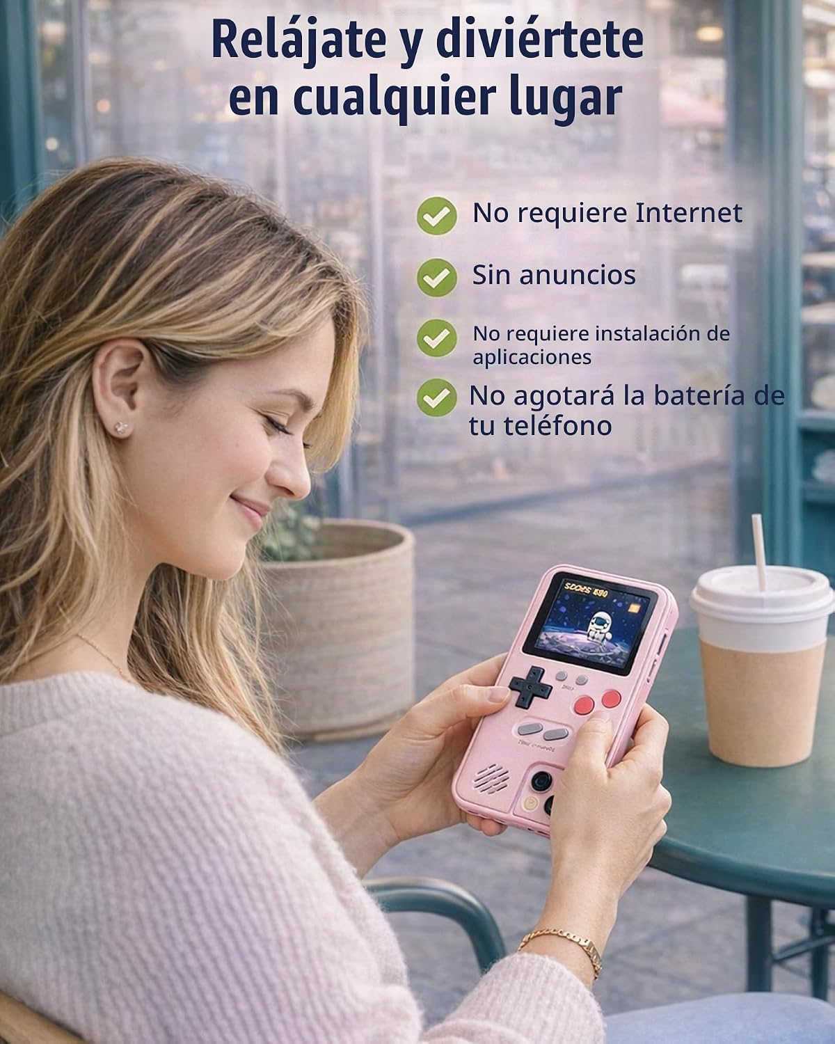 Chu9 Funda para teléfono con videojuegos, 168 juegos pequeños incor...