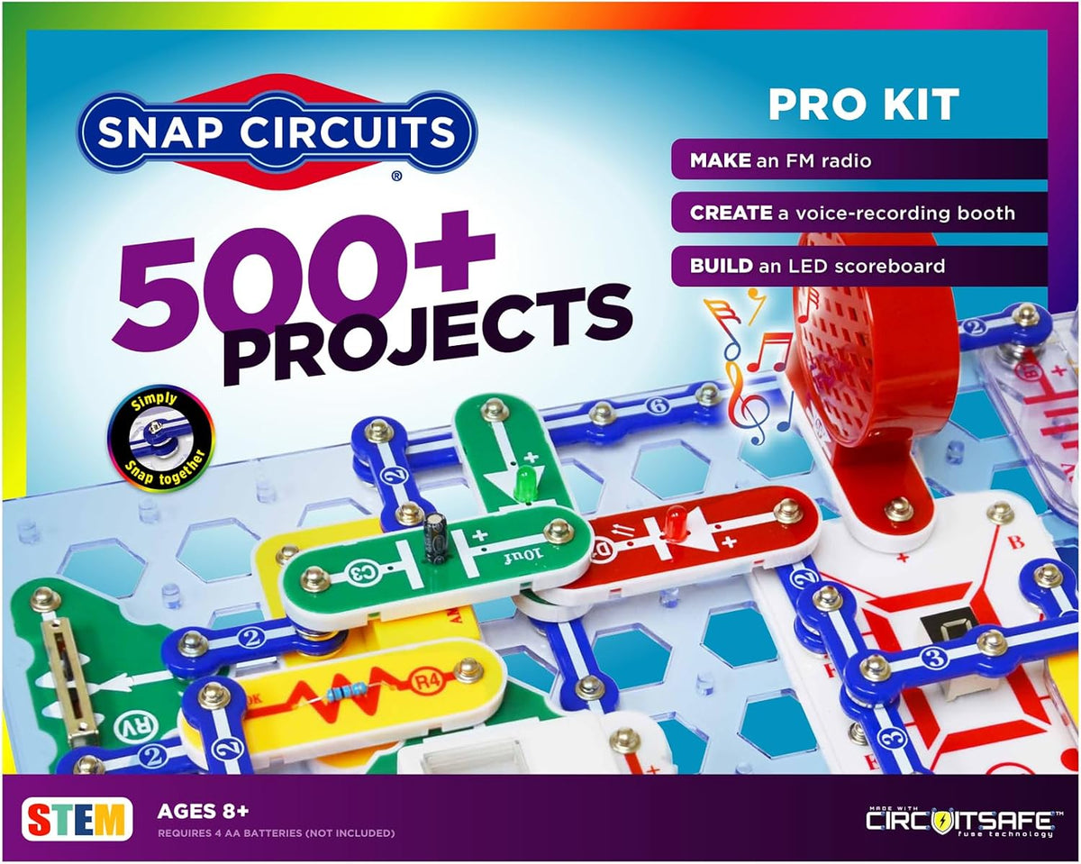 Snap Circuits Elenco Snap Circuits Pro 500 en 1 Kit de exploración...