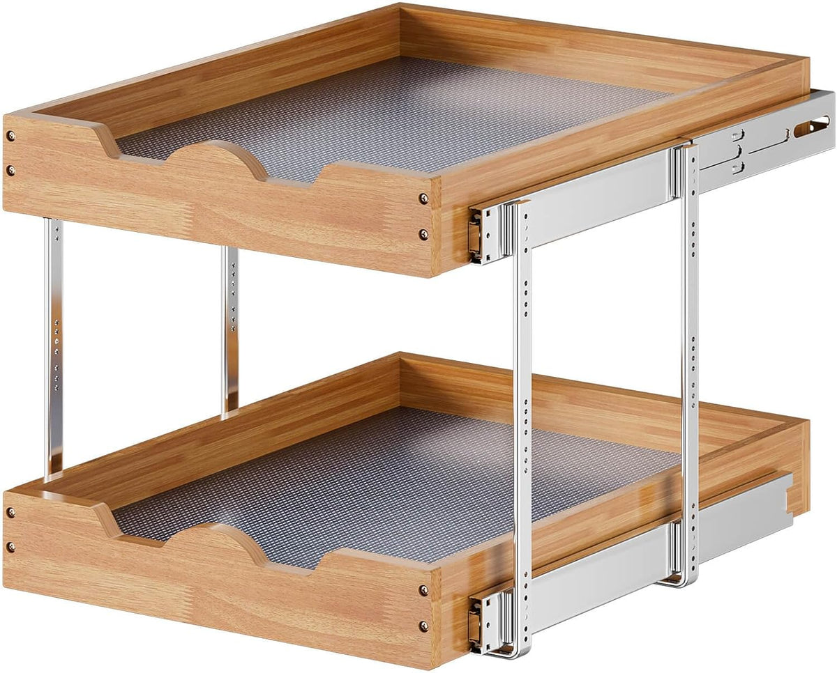 OCG Organizador de gabinete extraíble de 2 niveles (20" de anch...