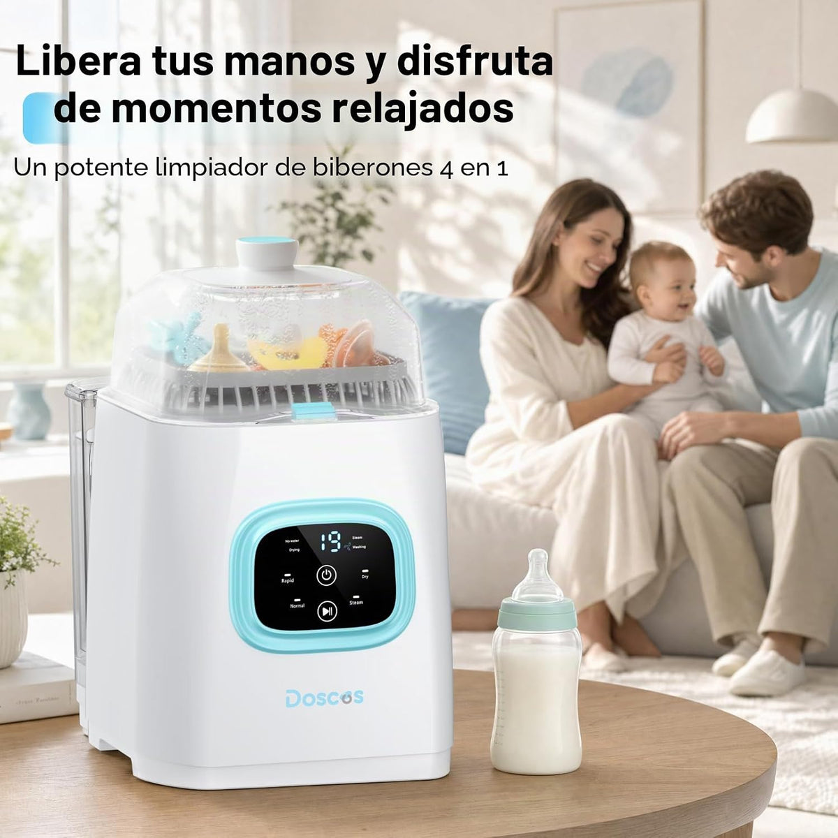 Lavadora de biberones Pro, lavadora de biberones todo en uno y este...