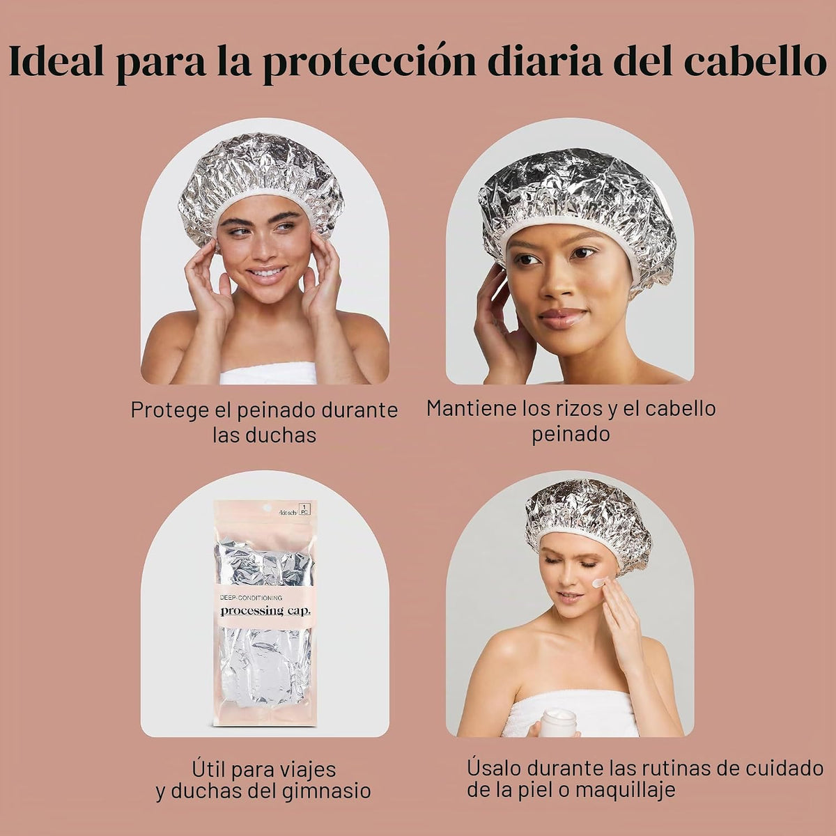 Kitsch Gorro Térmico de Papel de Aluminio para Acondicionamiento Pr...