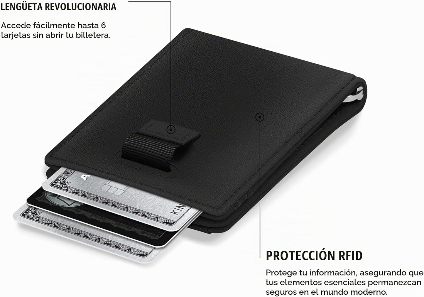 Kings Loot Billetera inteligente rastreable para Airtag para hombre...