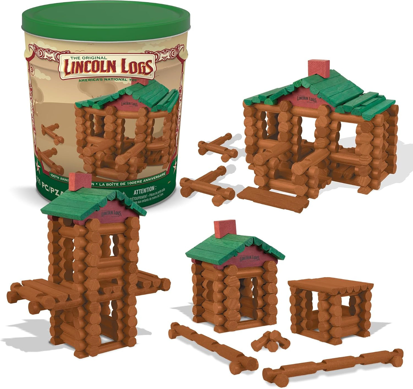 Lincoln Logs Lata del 100 aniversario