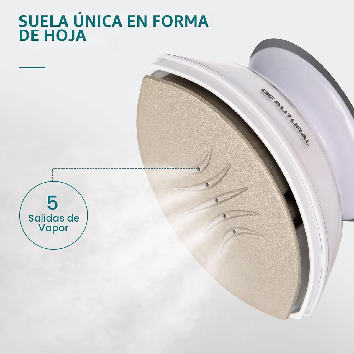 BEAUTURAL Mini plancha de vapor de viaje para ropa con doble voltaj...