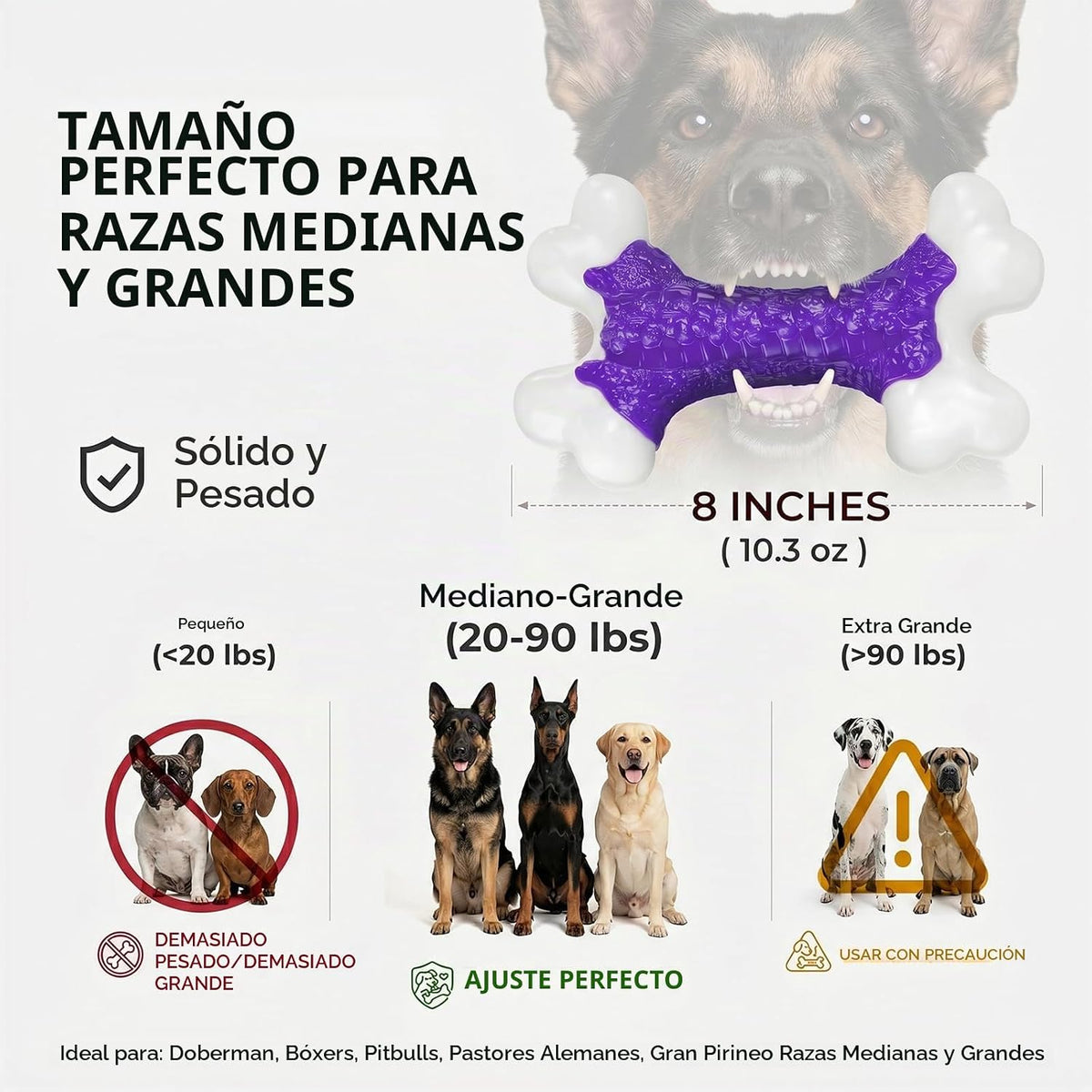 Kseroo - Juguetes duros para perros masticadores agresivos de raza...