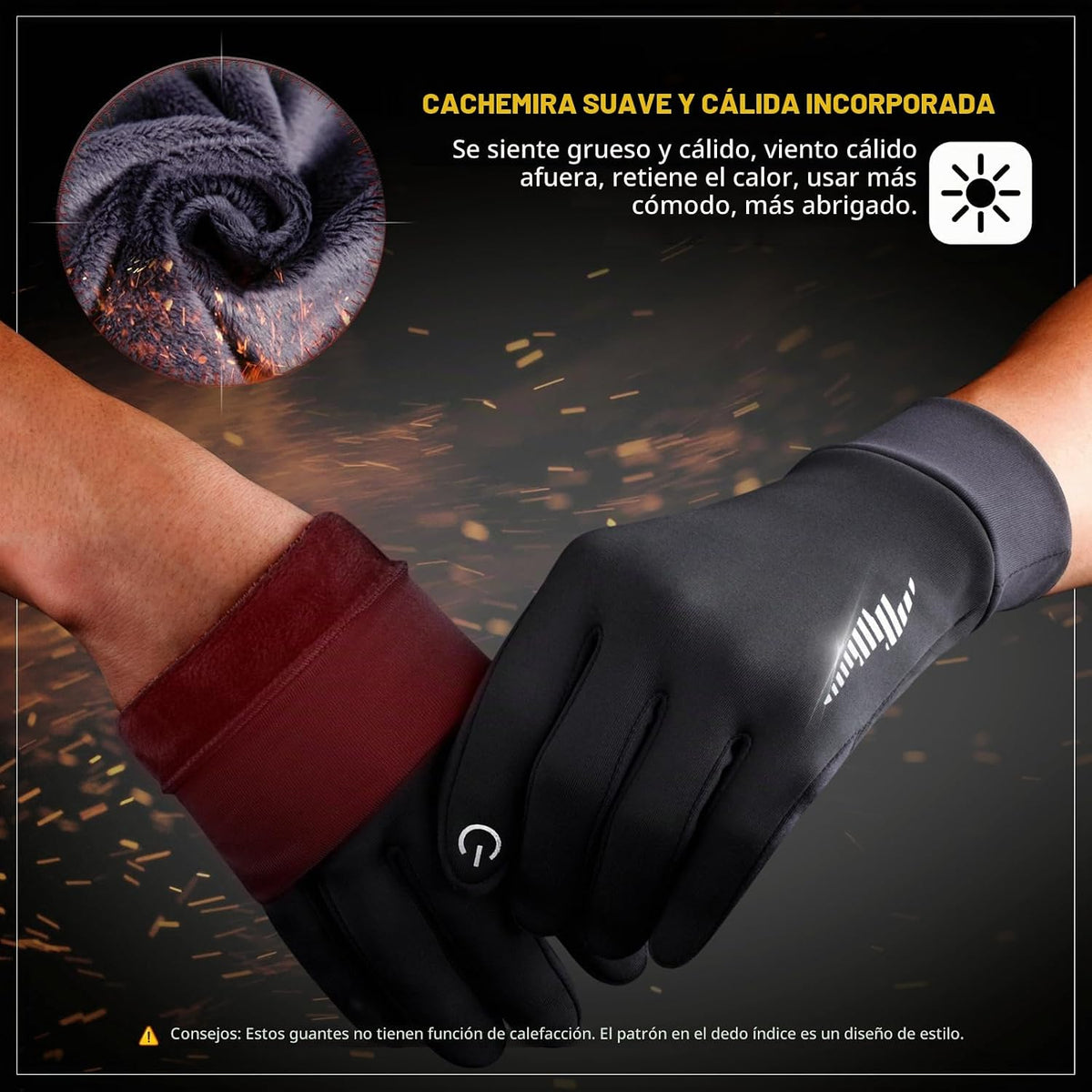 SIMARI Guantes de invierno para mujeres y hombres, con forro, para...