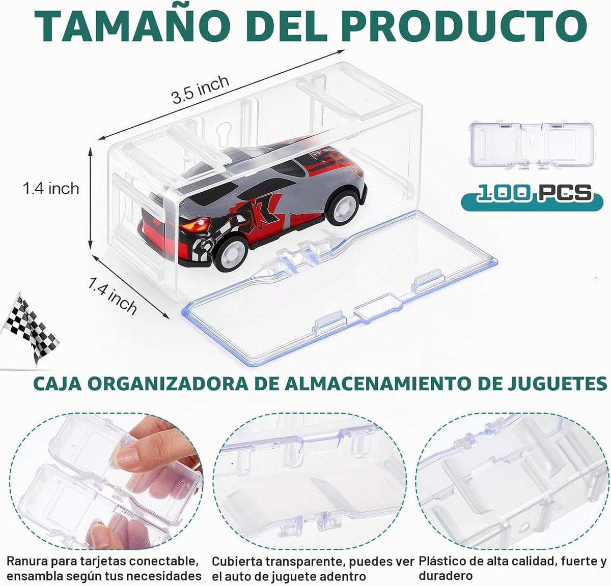 Marsui Estuche de Almacenamiento Organizador para 100 Piezas de Coc...