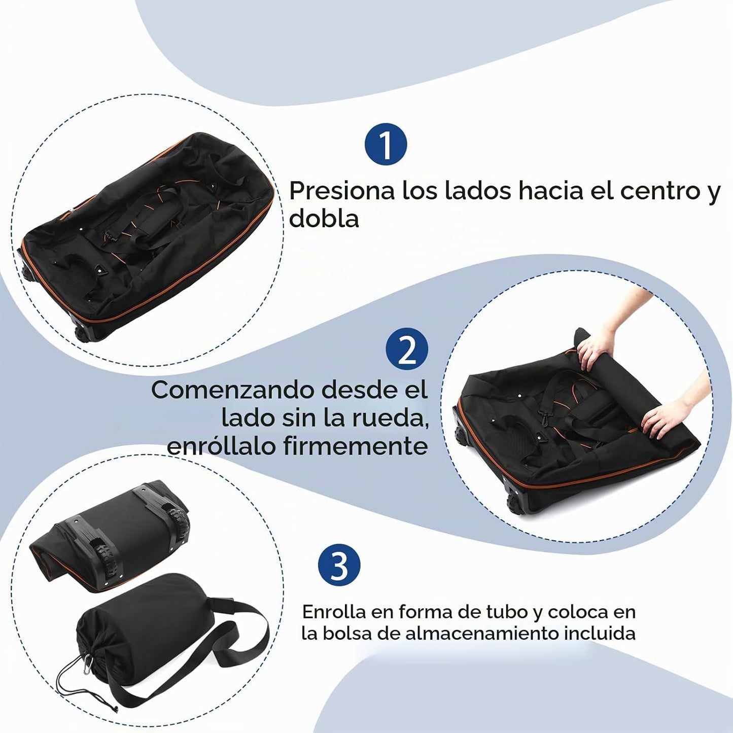 Vrtisa 110L Expandible a 140L Bolso de viaje plegable de 32" co...