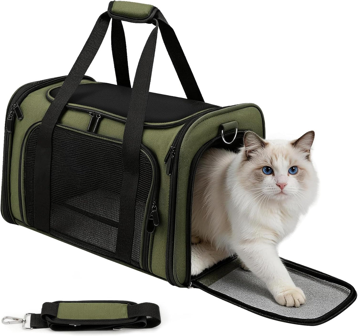 Zedkeys Transportador suave para gatos y perros pequeños y gatos gr...