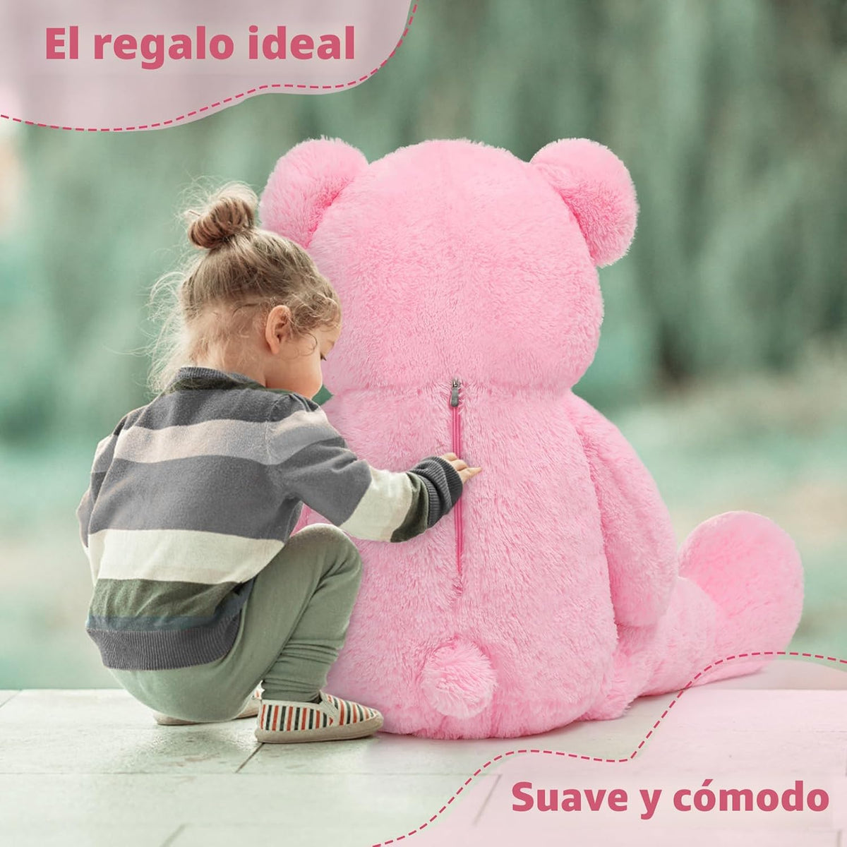 MaoGoLan Oso de peluche gigante de 4 pies, adorable y tierno oso de...