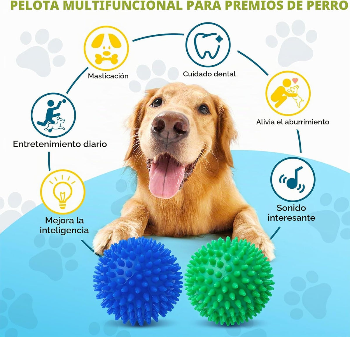 SHARLOVY - Bolas de juguete chillonas de 4.5'' para perros...
