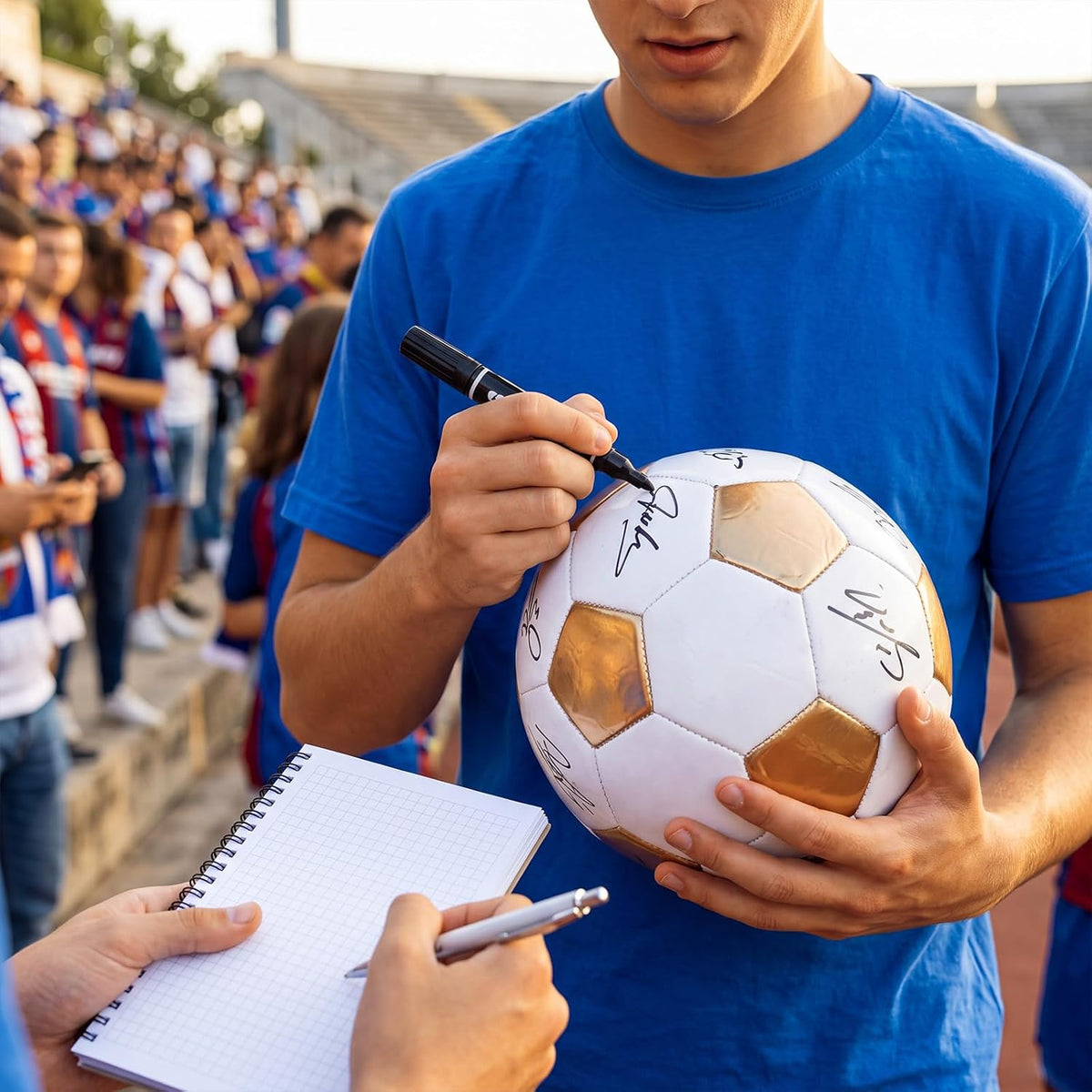 Jexine Balón de fútbol blanco blanco liso blanco donación caridad c...