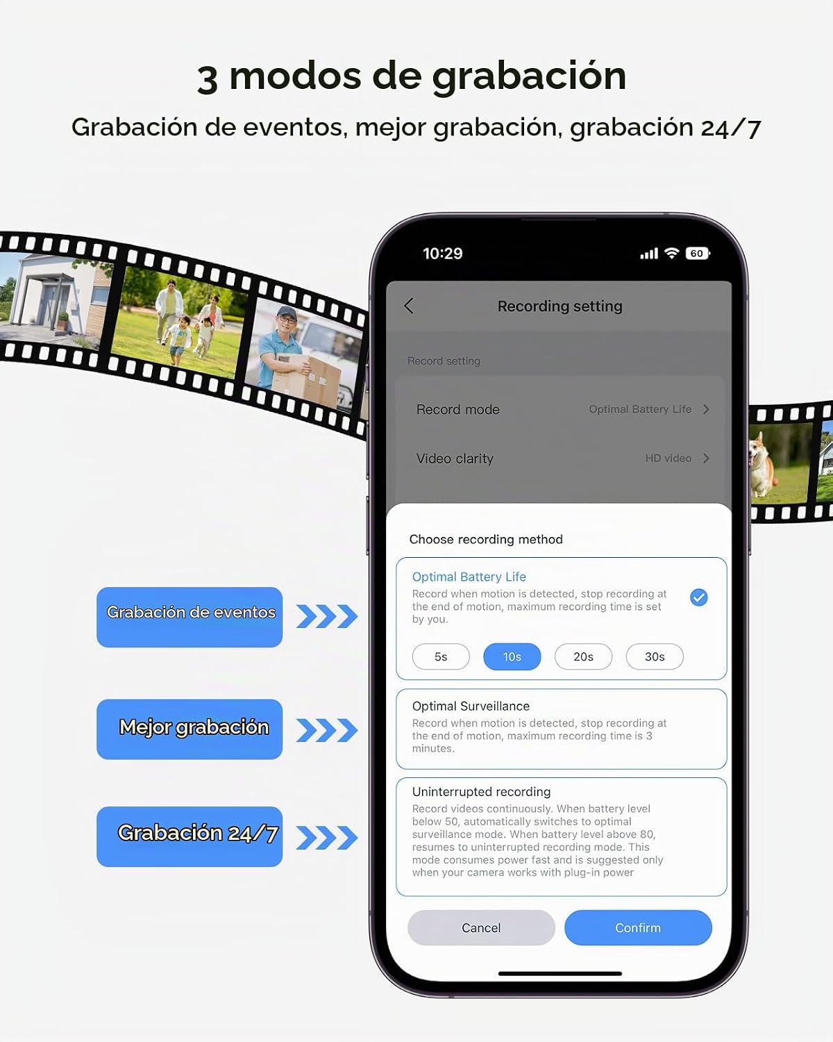 Hiseeu - Sistema de cámaras de seguridad solar inalámbricas para ex...