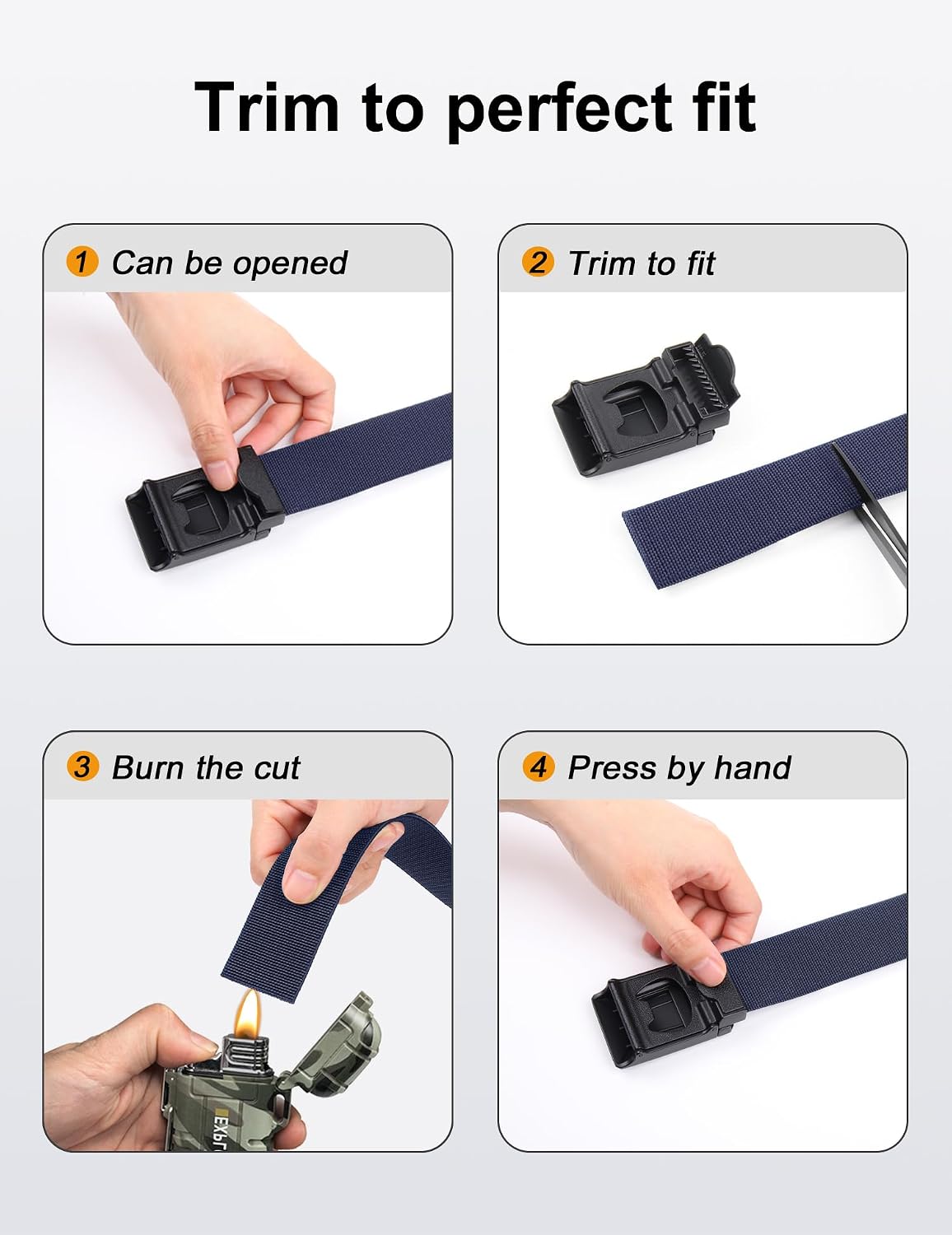 JUKMO - Cinturón táctico elástico para hombres, cinturón rigger mil...