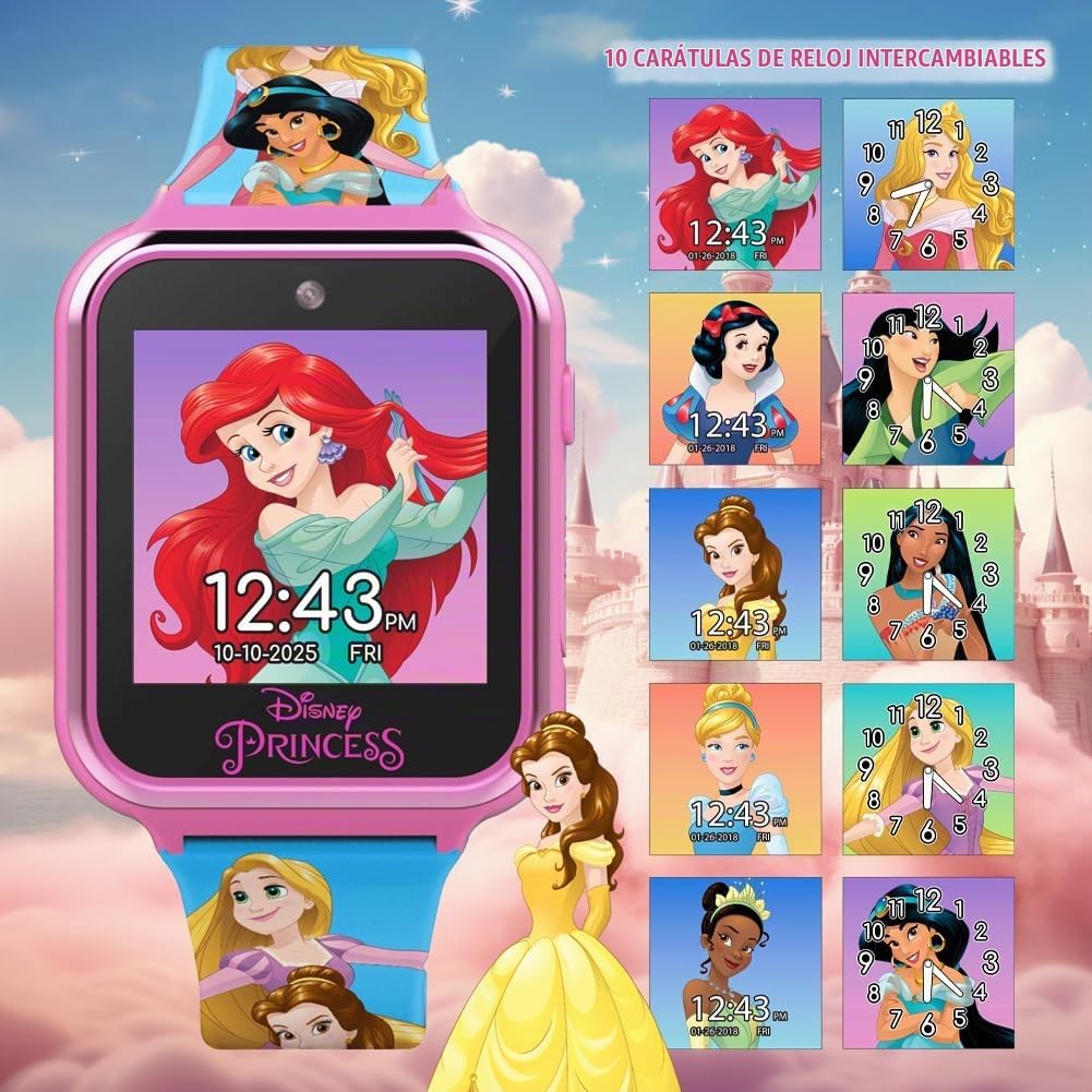 Accutime Disney's Princess - Reloj inteligente interactivo con...
