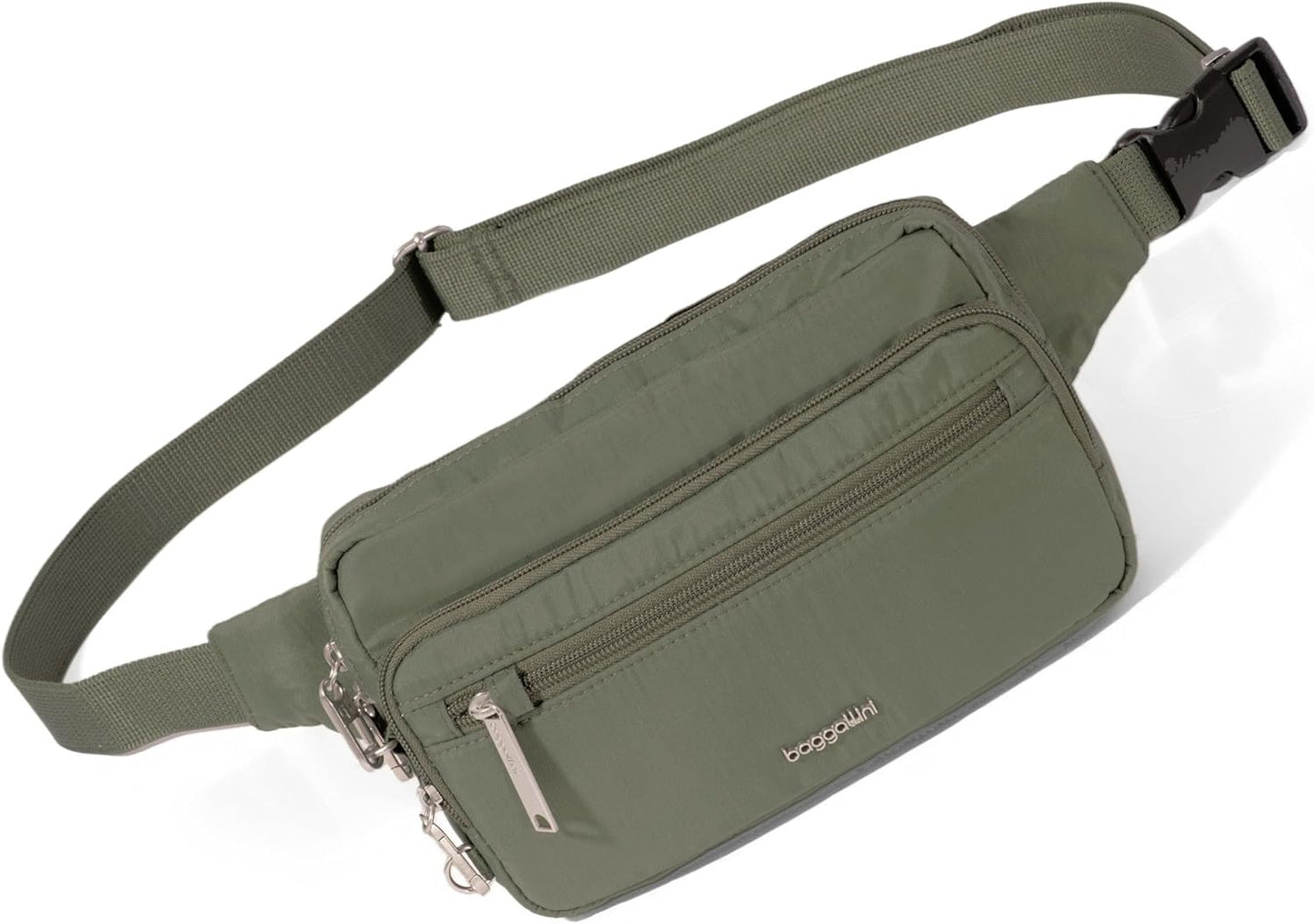 Baggallini Securtex - Riñonera antirrobo de 8.8 x 5.5 pulgadas, bol...