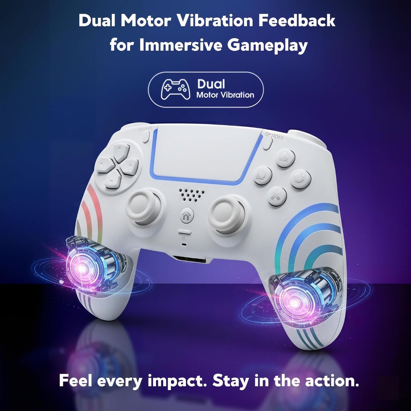 Controlador RGB inalámbrico CtrlXs para PS5, PS5 Slim, PS5 Pro y PC...