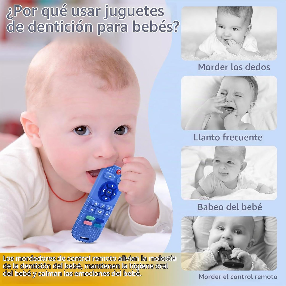 AiTuiTui Juguetes Masticables para Alivio de la Dentición del Bebé...