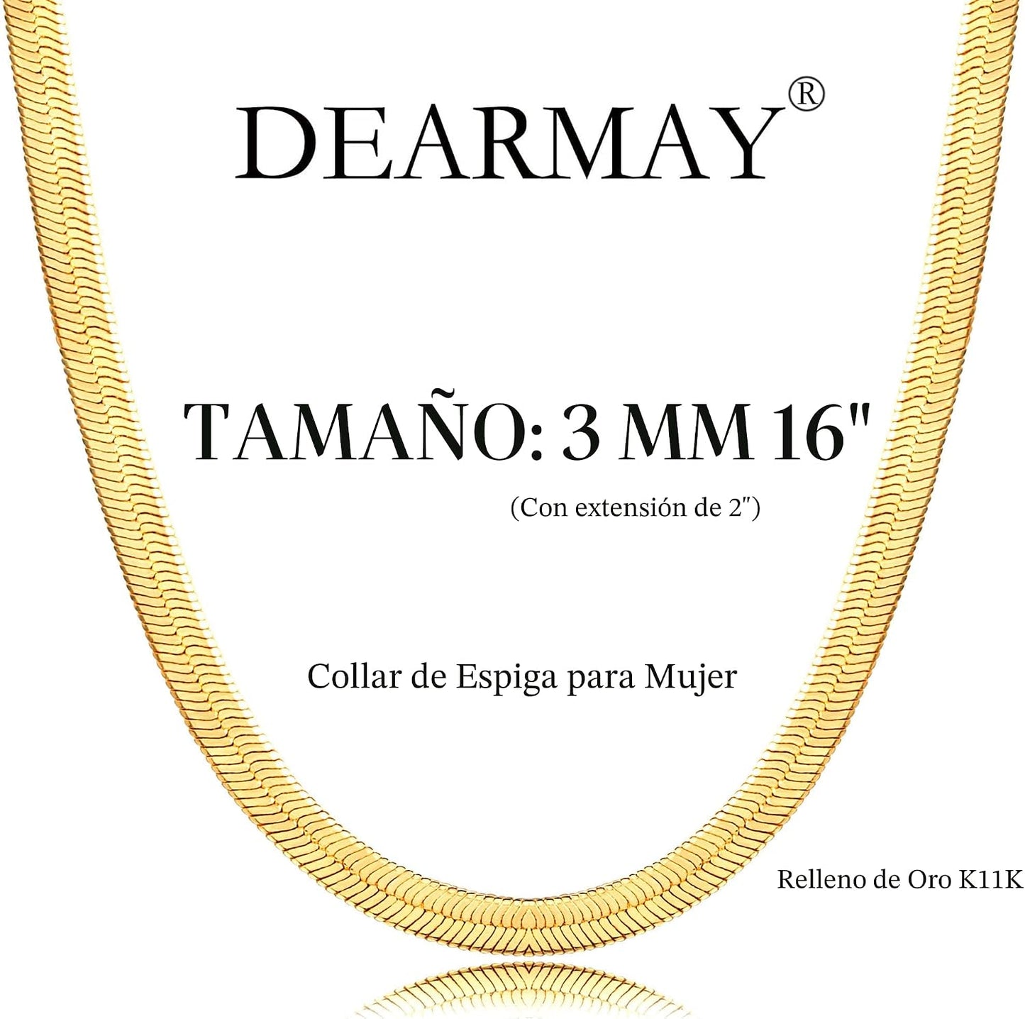 DEARMAY - Collares de oro bañado de 14 quilates para mujer, delicad...