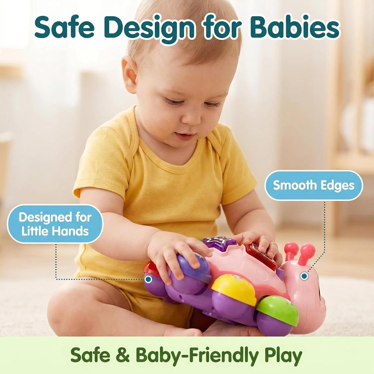 AUUGUU Juguetes musicales para bebés, juguetes musicales iluminados...