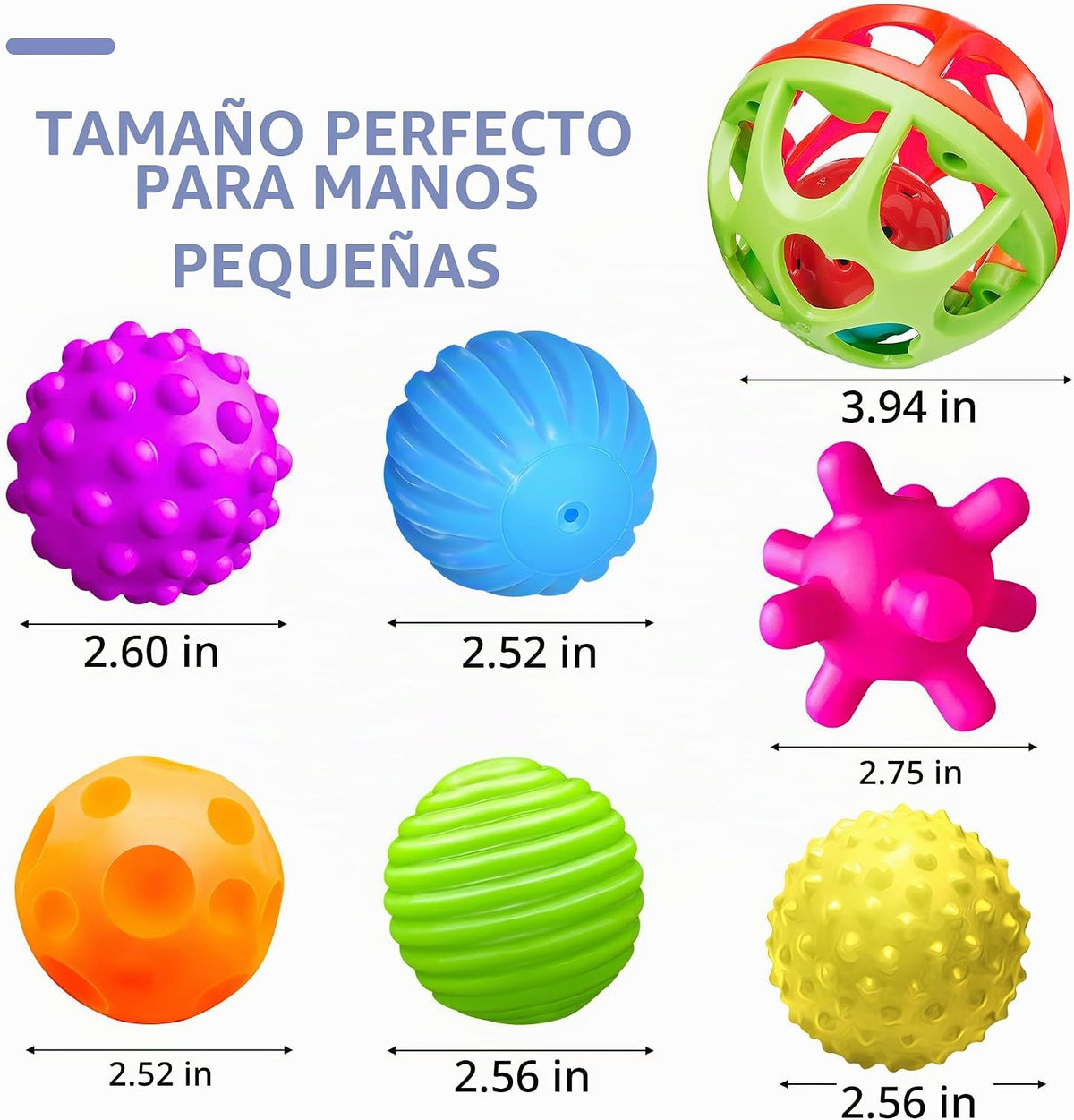 Juguetes Montessori ROHSCE - Bolas Sensoriales para Niños Pequeños,...