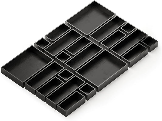 SpaceAid Juego de 21 Piezas Organizador de Cajones de Bambú Cajas d...