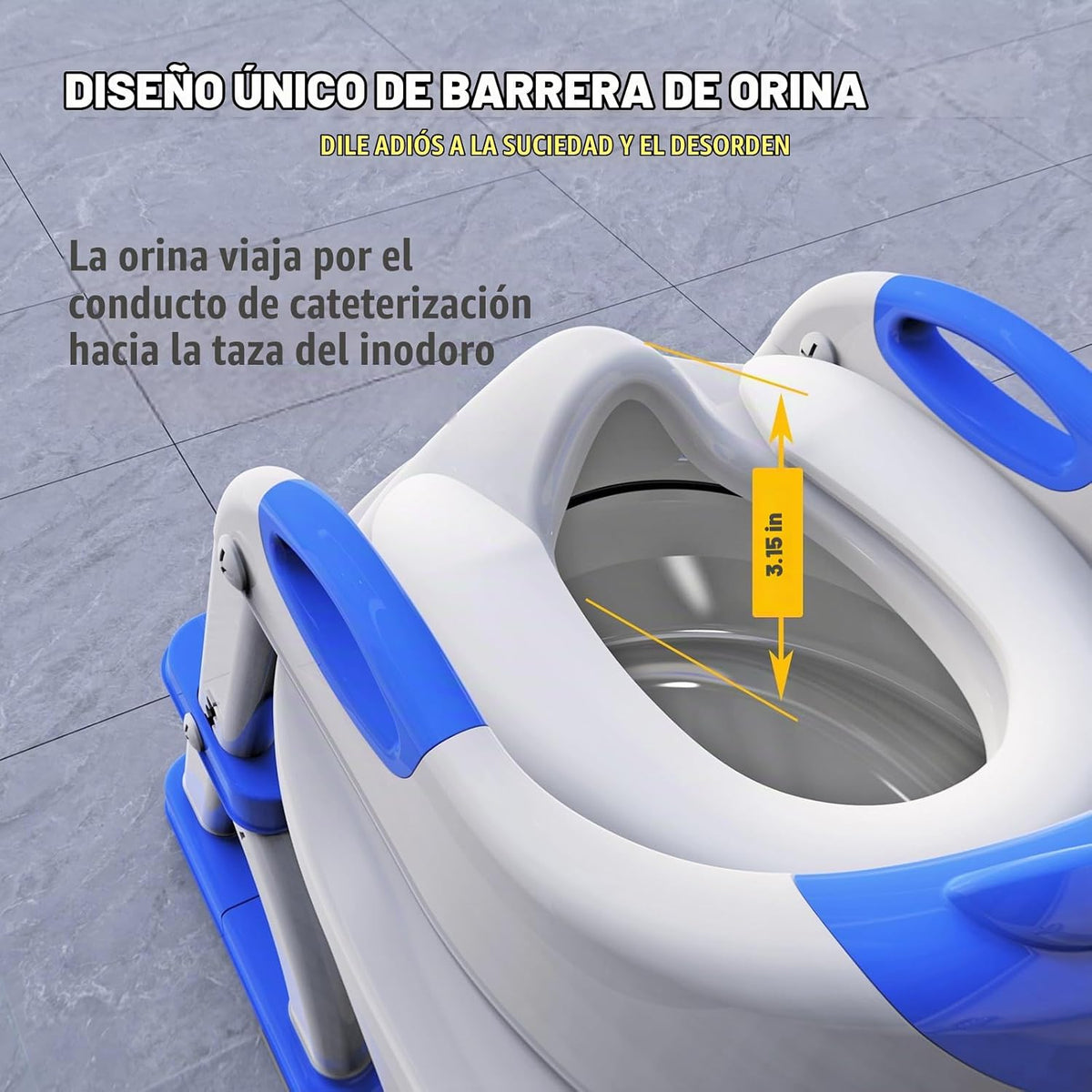 Inodoro de entrenamiento para ir al baño para niños pequeños, asien...