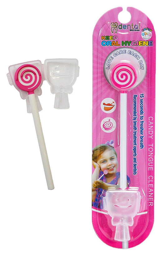 55Dental - Juego de raspador o limpiador de lengua para niños, rasp...
