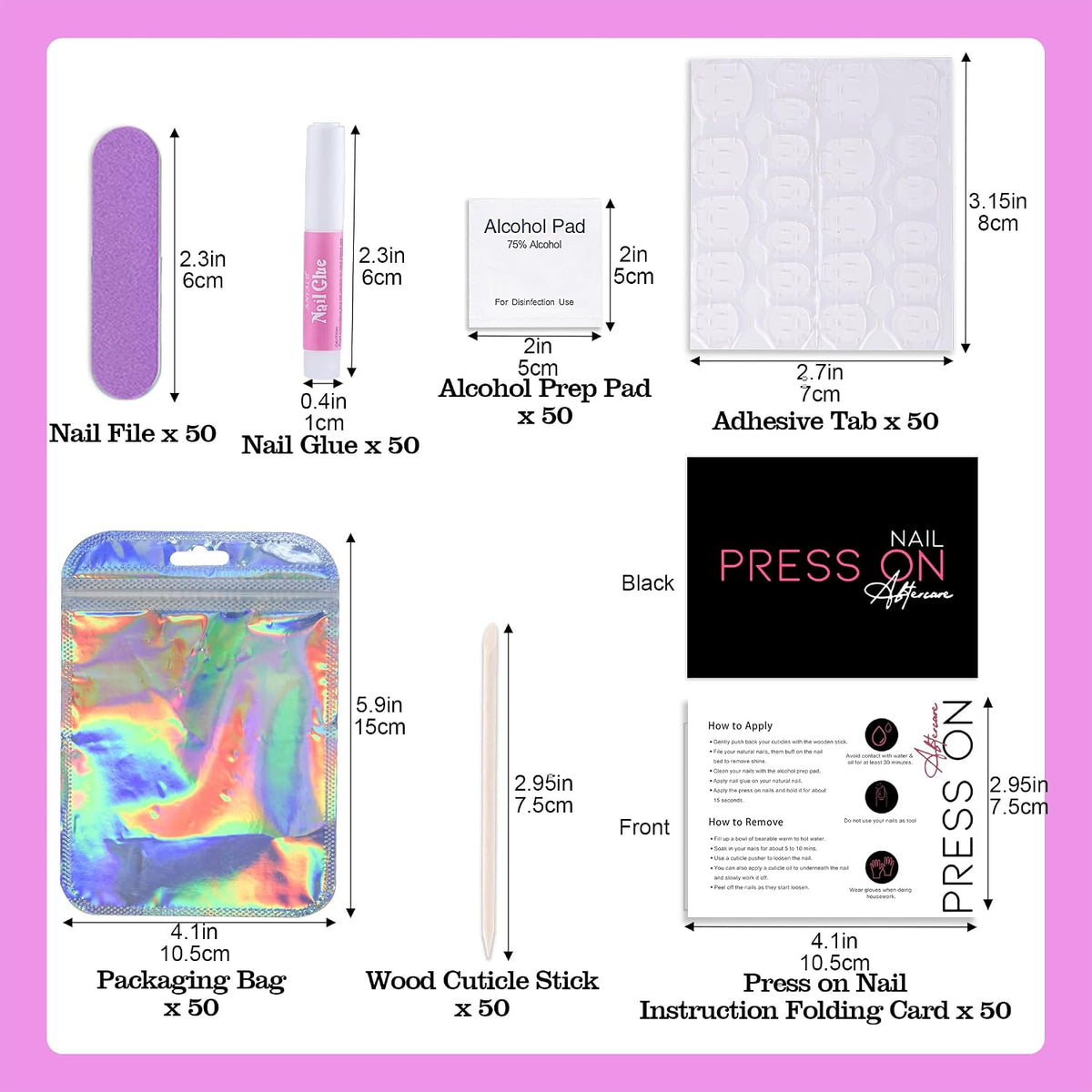 Kit de herramientas de uñas postizas para negocios de uñas, kit des...