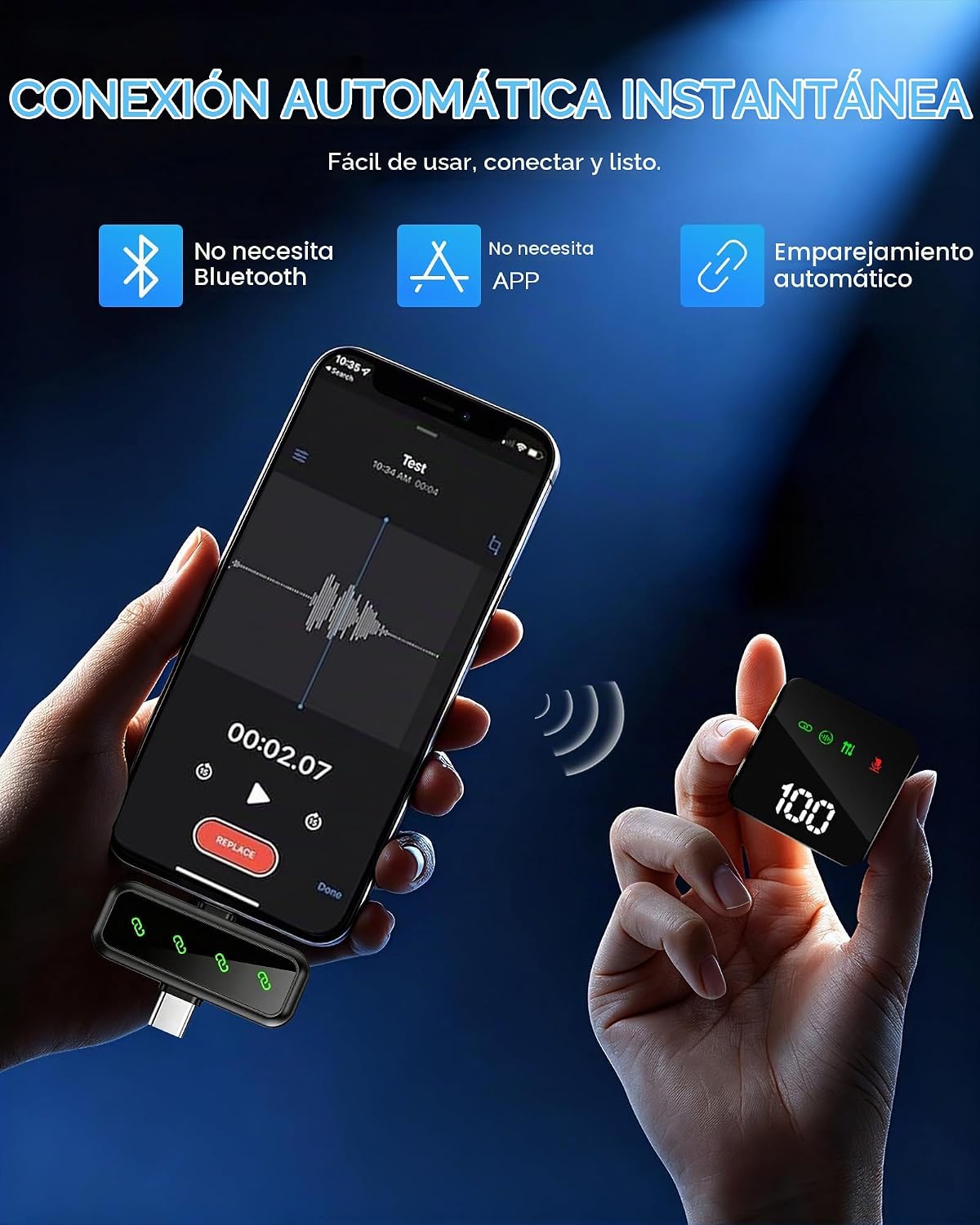 Ominoral Paquete de 4 mini micrófonos Lavalier para iPhone, iPad An...